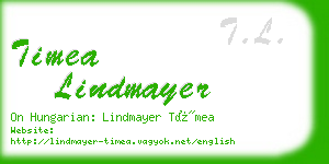 timea lindmayer business card